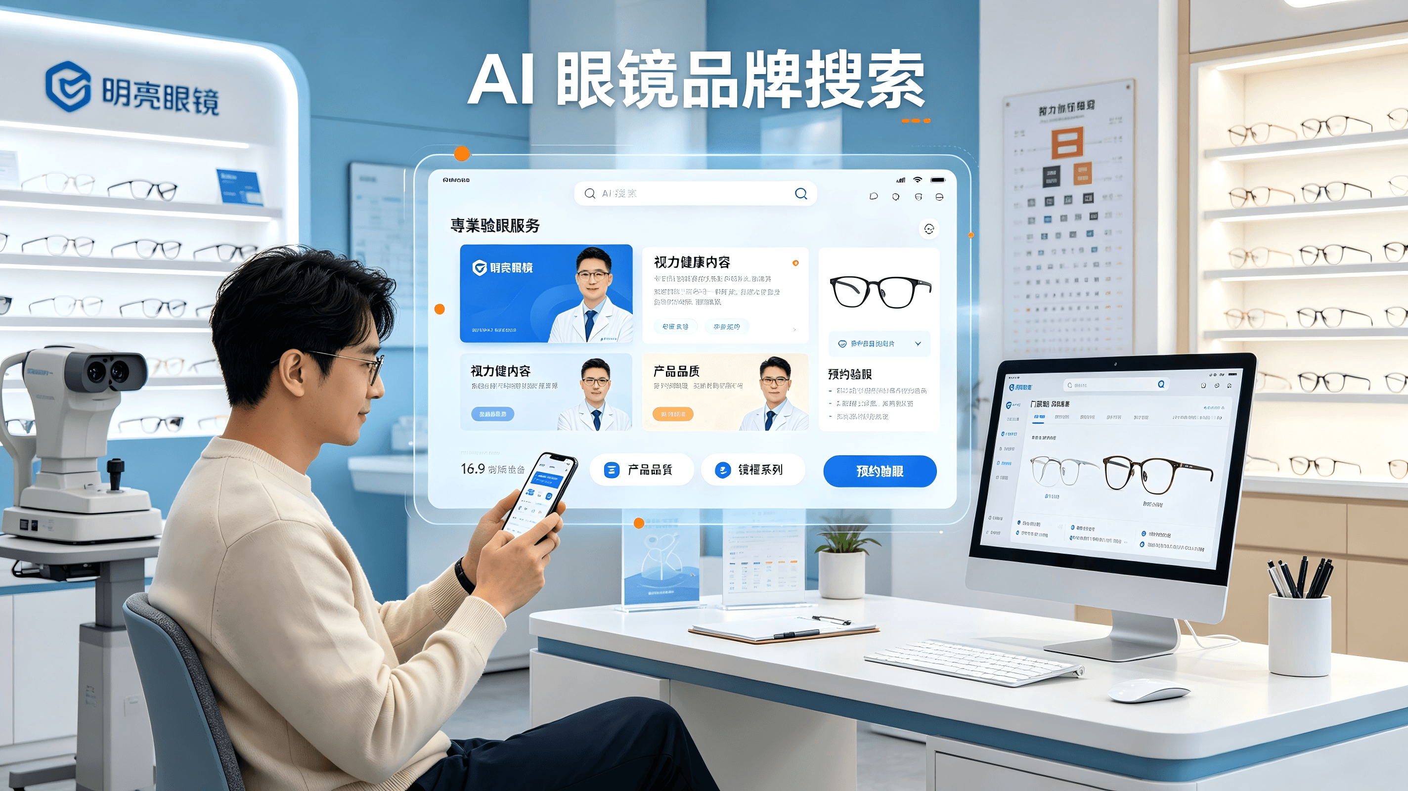 眼鏡及視光服務GEO：讓專業驗眼與產品品質在AI搜尋中贏得消費者信任